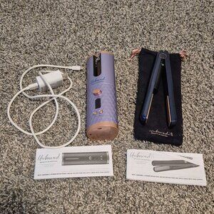 Conair Unbound Cordless Auto Curler Titanium Flat Iron Travel Beauty in Motion